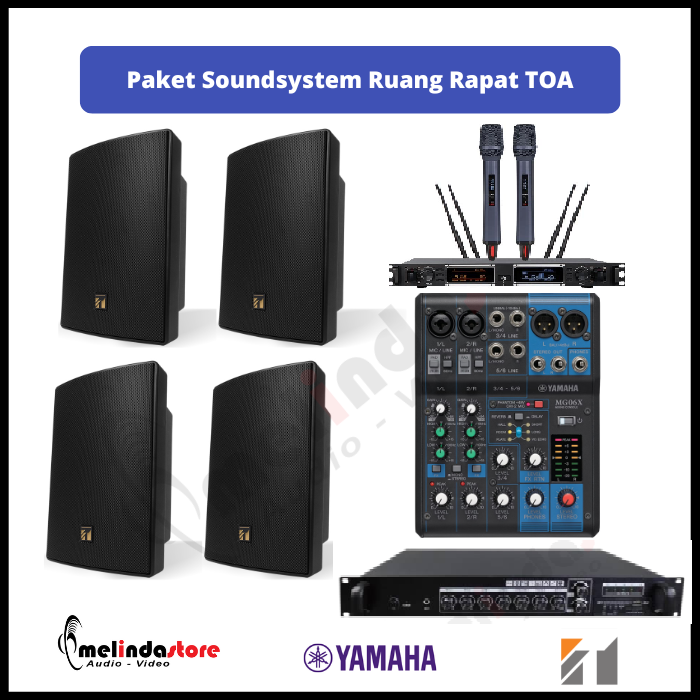 Paket Sound System Ruang Rapat Speaker TOA - Luas 50M2
